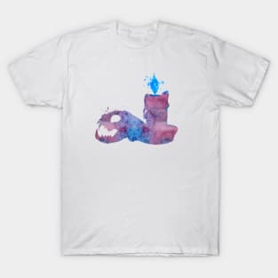 Cat skull and candle T-Shirt